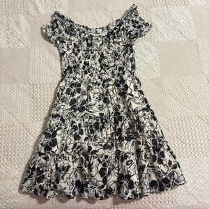American Eagle black and white floral dress Size S